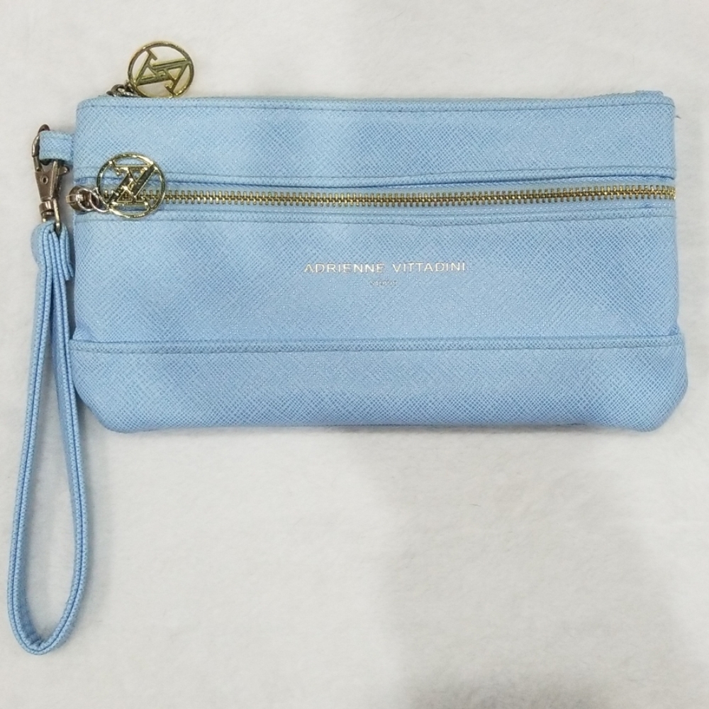 Adrienne Vittandini Blue Wristlet